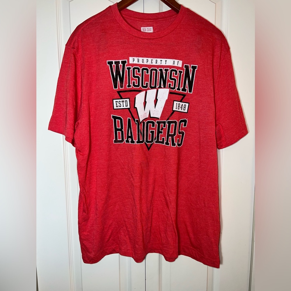 Box Seat Clothing Co. PROPERTY OF WISCONSIN BADGERS Size XL.  NWOT